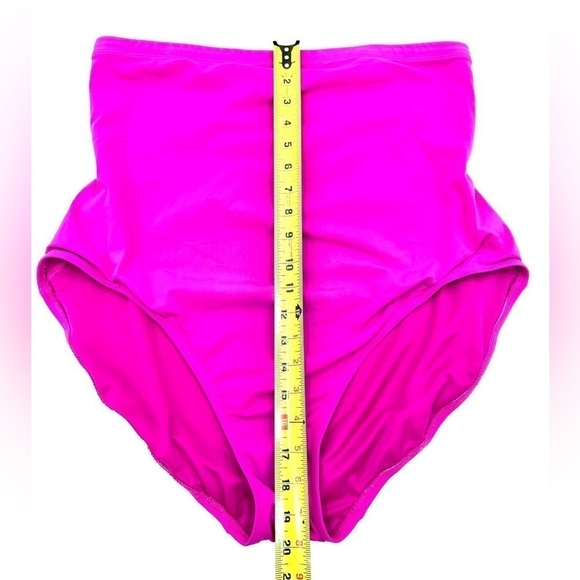 Spanx Core High Rise Bottoms Sz 18 Brief Swim Bottom Shapewear Pink Neon - Picture 7 of 8